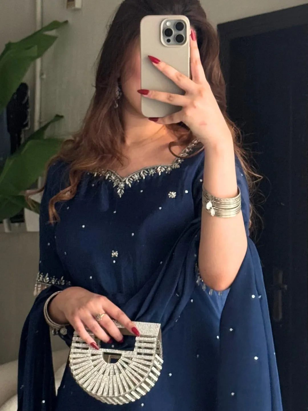 Ariha Midnight Bloom Kurta Palazzo Set