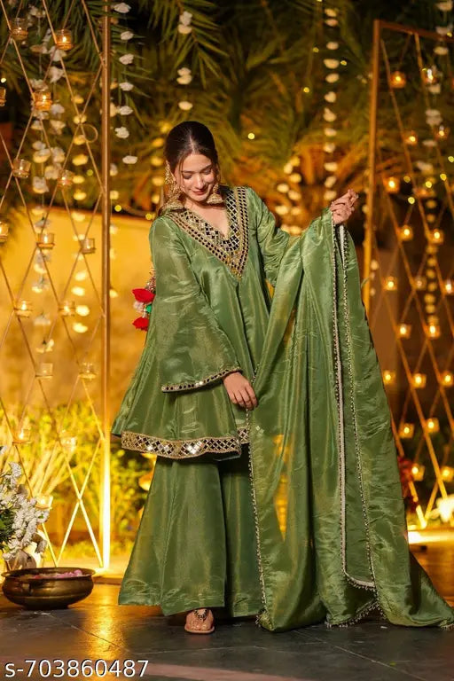 Ivara Green Theory Sharara Suit