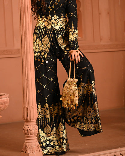 Black Zareen Blazer Set