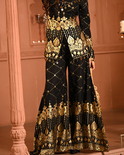 Black Zareen Blazer Set