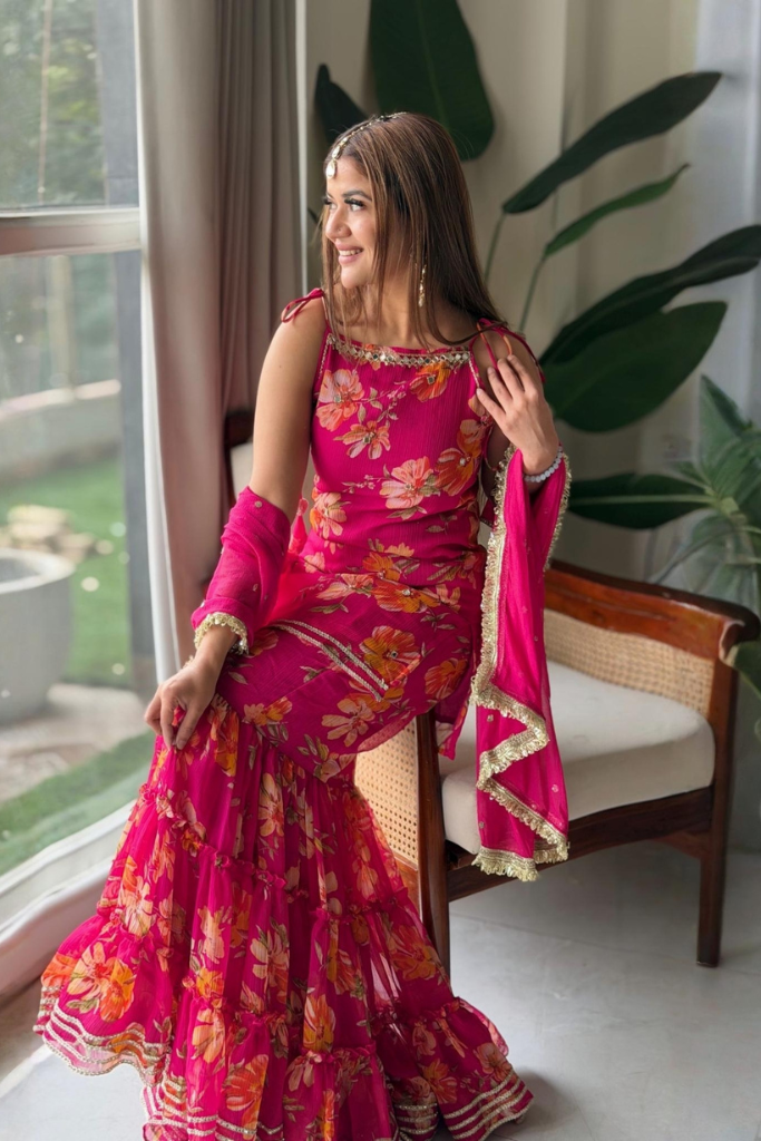 Malti Floral Sharara Set