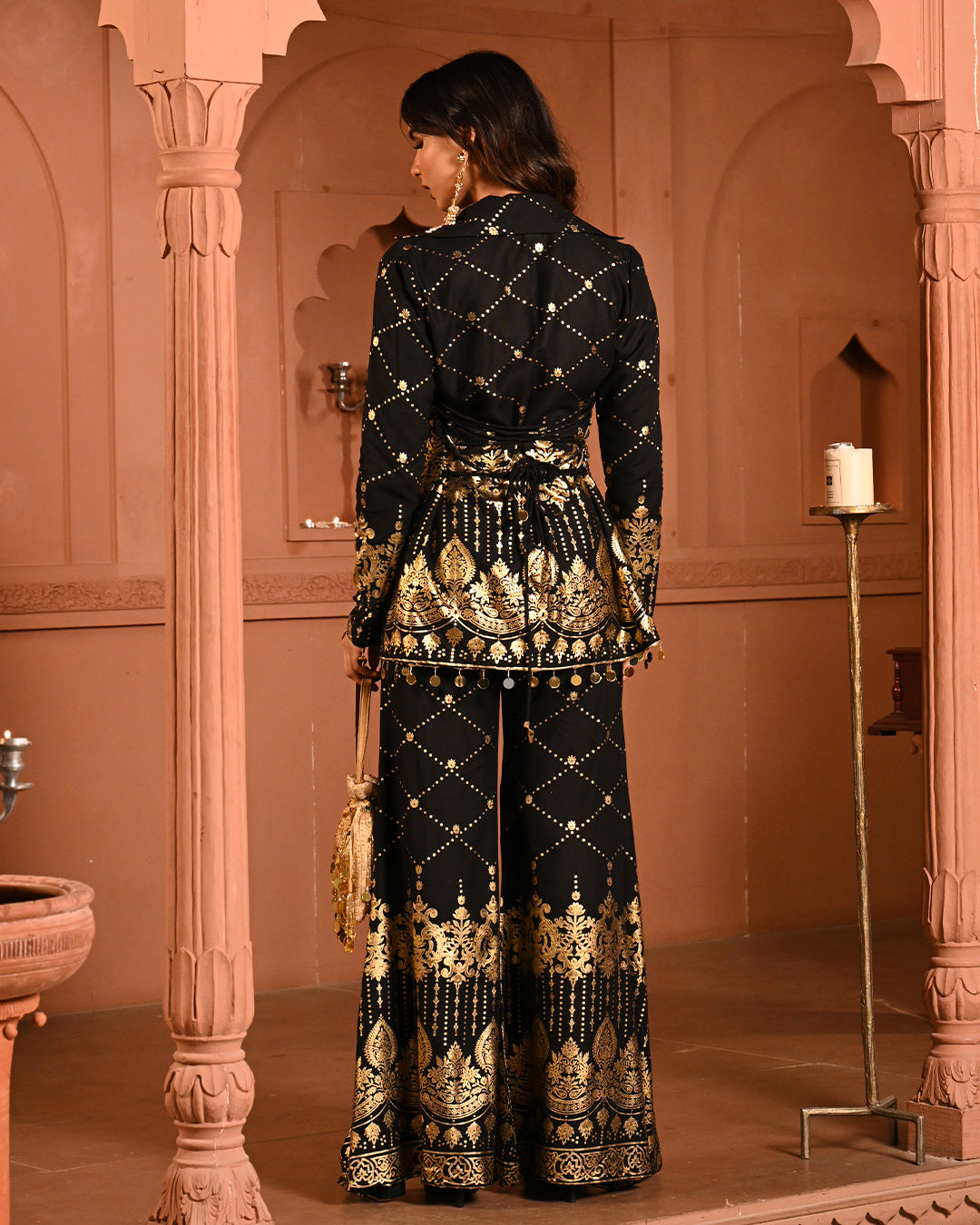 Black Zareen Blazer Set