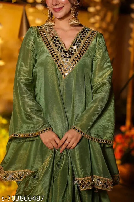 Ivara Green Theory Sharara Suit