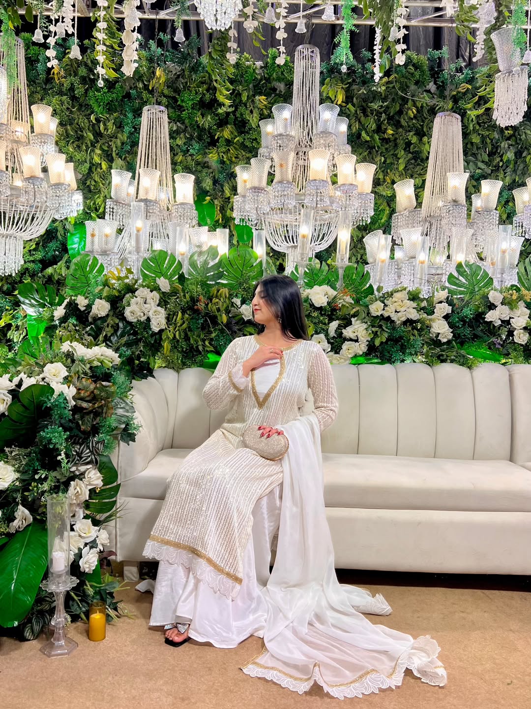 Aaliya Noor Ivory Kurta Palazzo Set