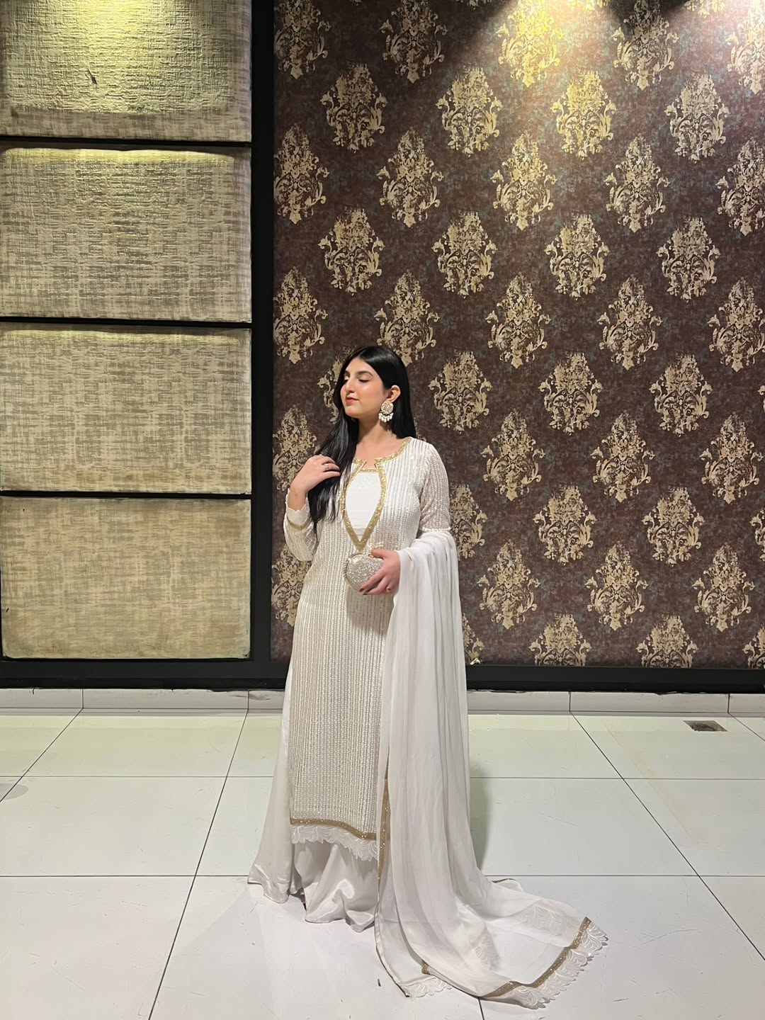 Aaliya Noor Ivory Kurta Palazzo Set