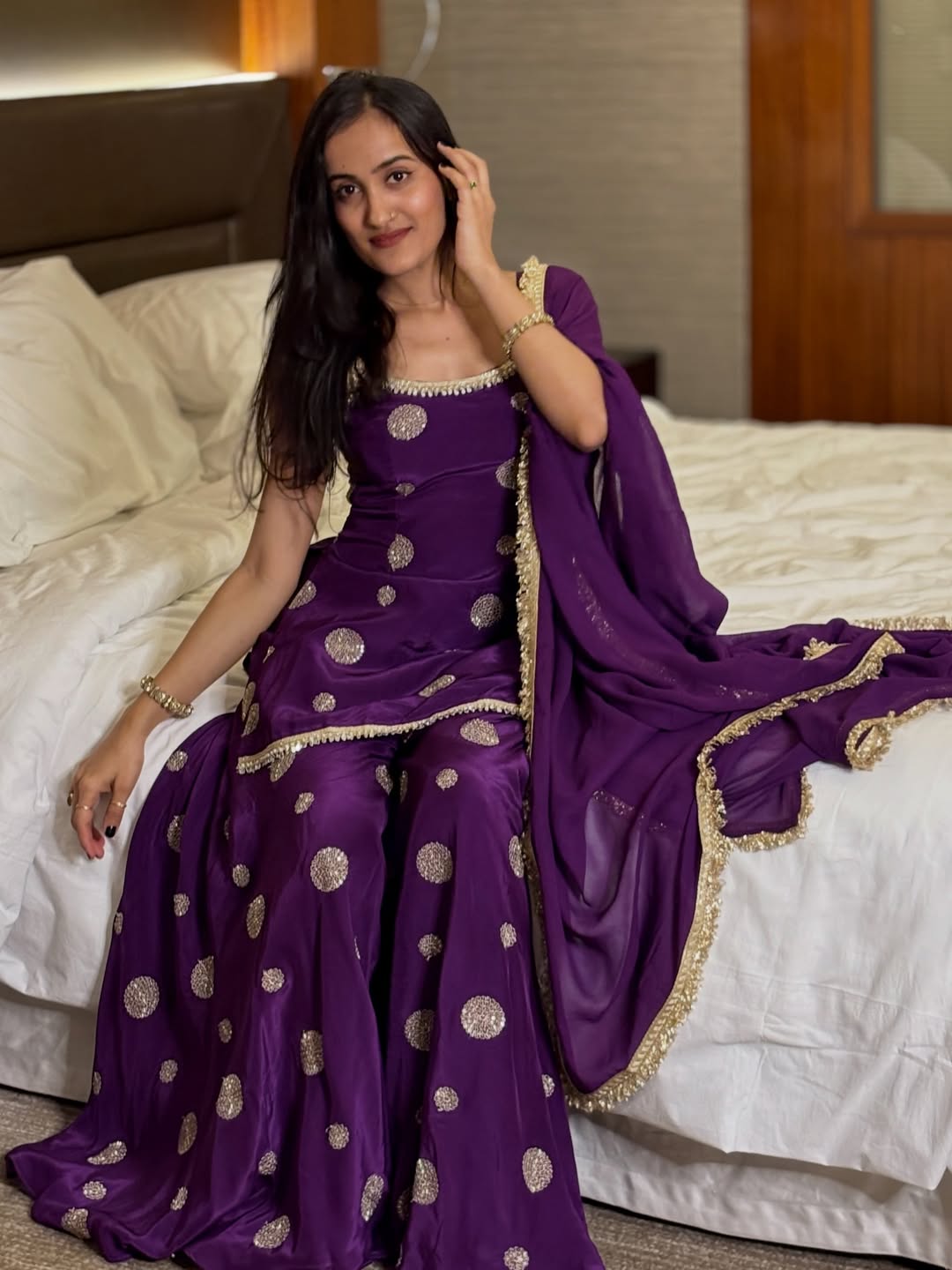 Noor-e-Banafsha  Embroidered Sharara Set