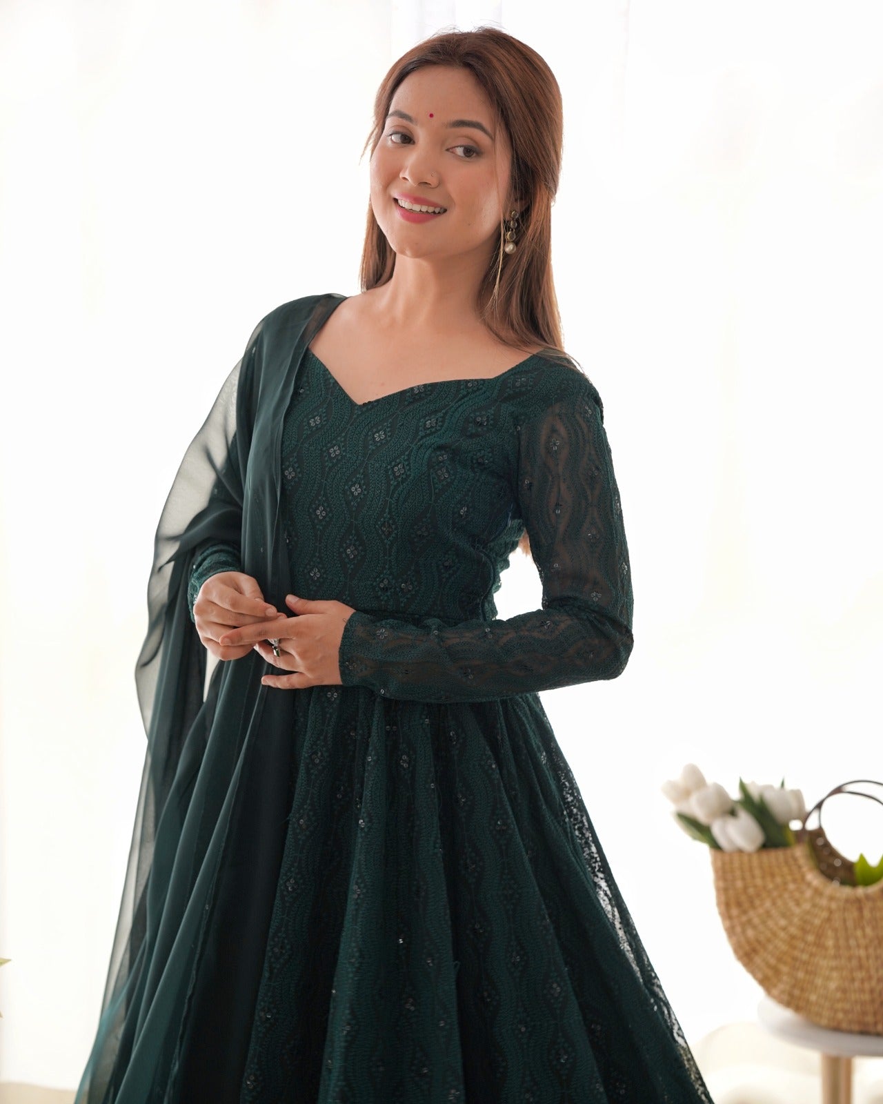 Ivory Reverie of Timeless Beauty and Grace Suits