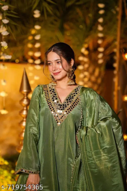 Ivara Green Theory Sharara Suit