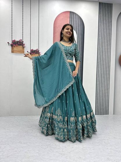 Shefali Desighner Chinon Lehenga Choli
