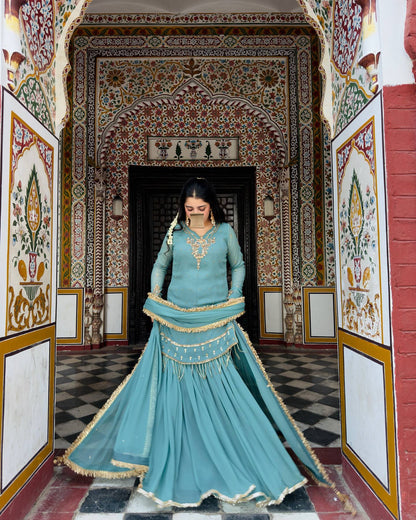 Glam Flow Luxe Plazo Set for Party Nights