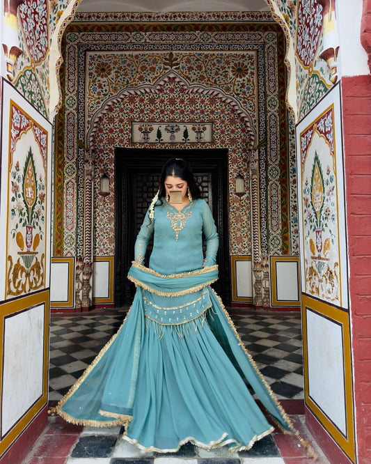 Glam Flow Luxe Plazo Set for Party Nights