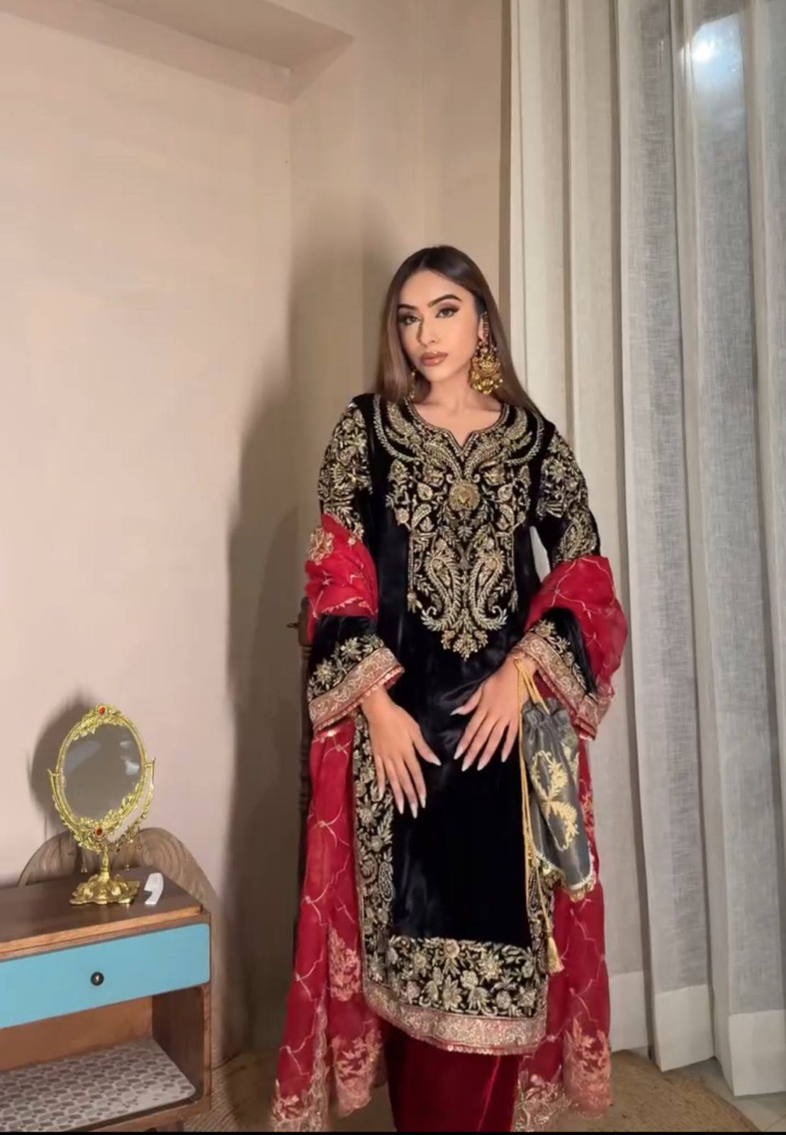 Ayesha Royal Embroidered Party Wear Suit