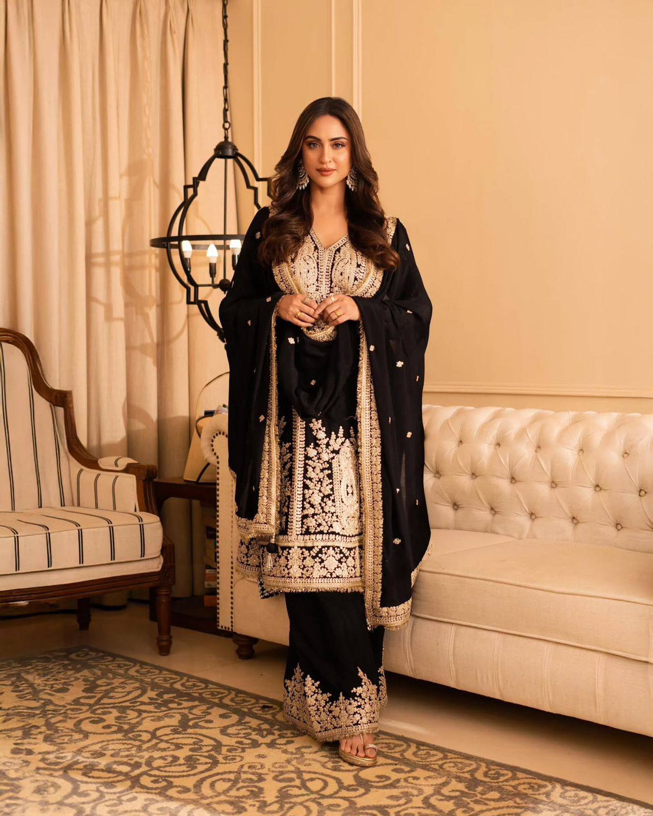 Shanaya Georgette Sequin Embroidered Suit Set