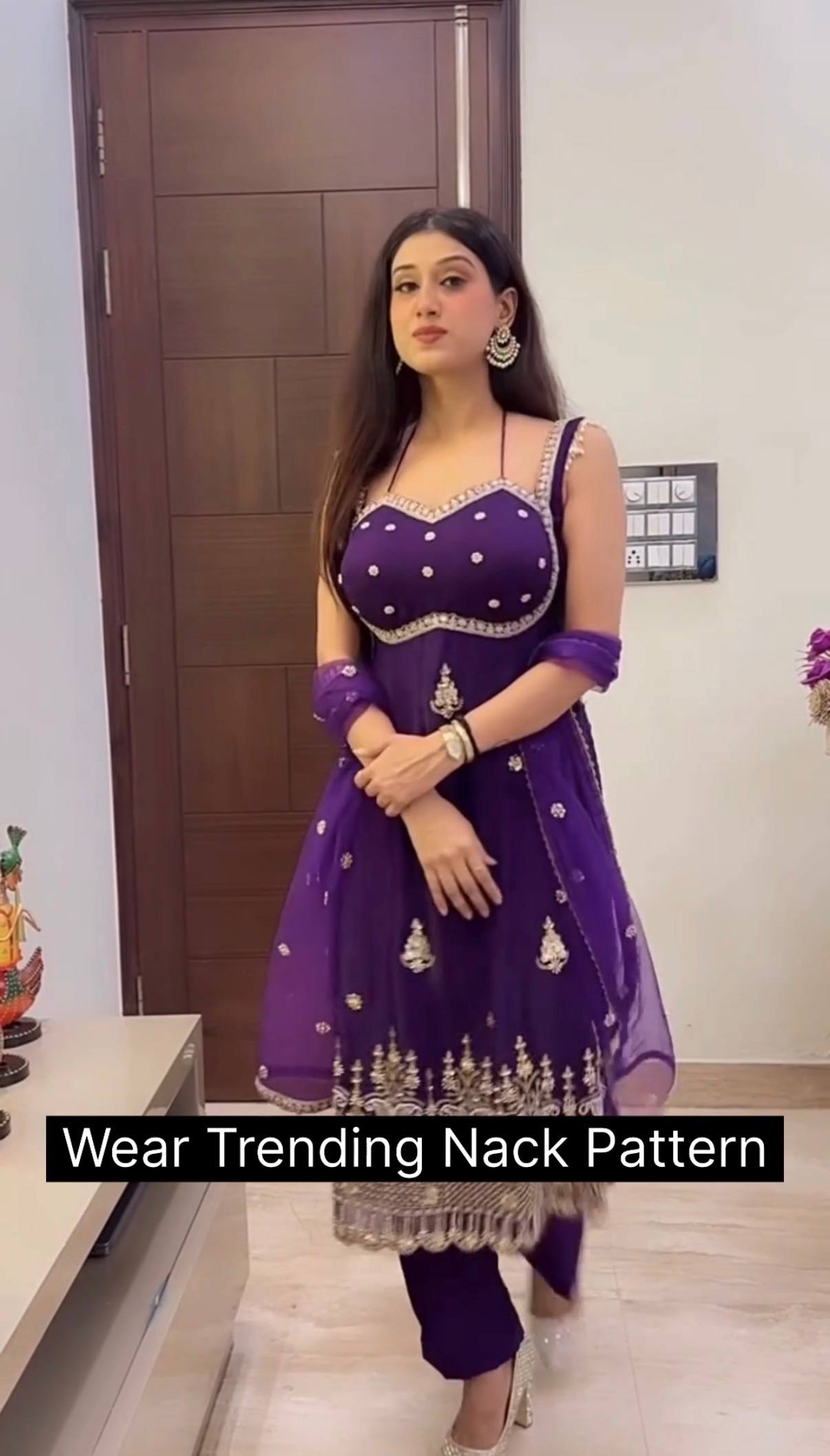 Zehra Purple Royale Set