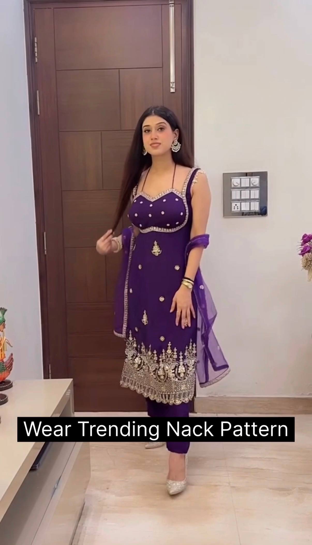 Zehra Purple Royale Set