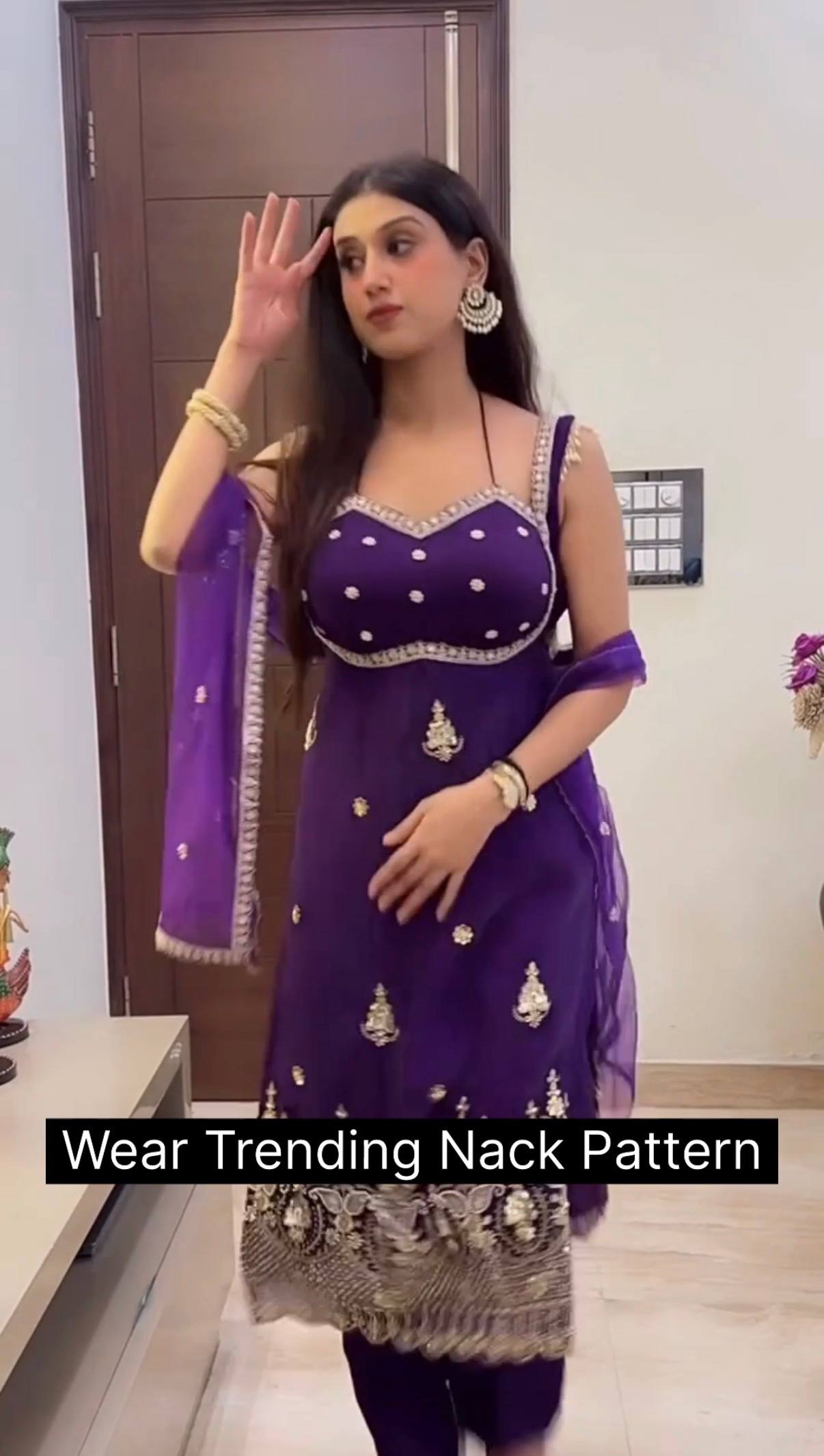 Zehra Purple Royale Set