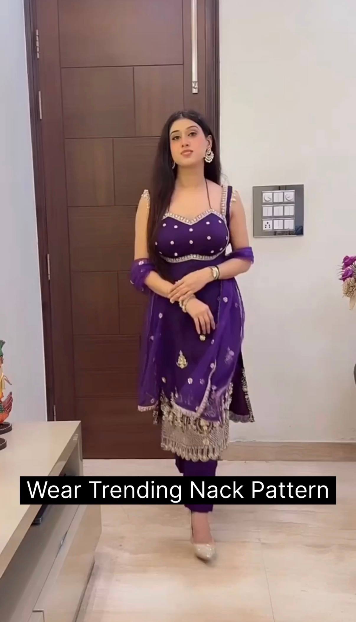 Zehra Purple Royale Set