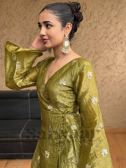 Elegance in Every Thread: A Rosé & Olive Floral Tale