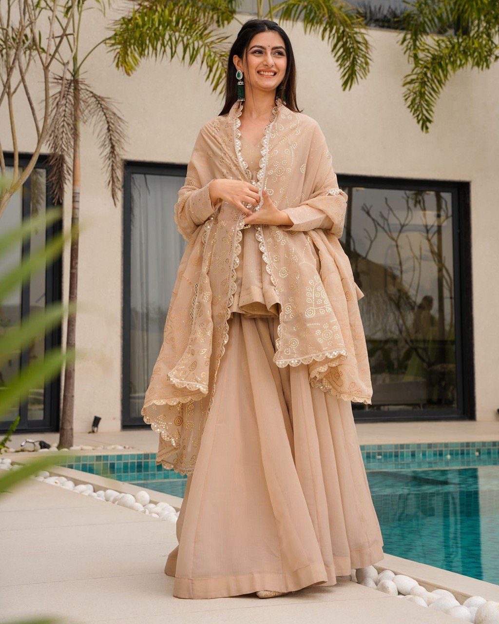 Golden Elegant Tradition Desert Glow Beige Kurta set