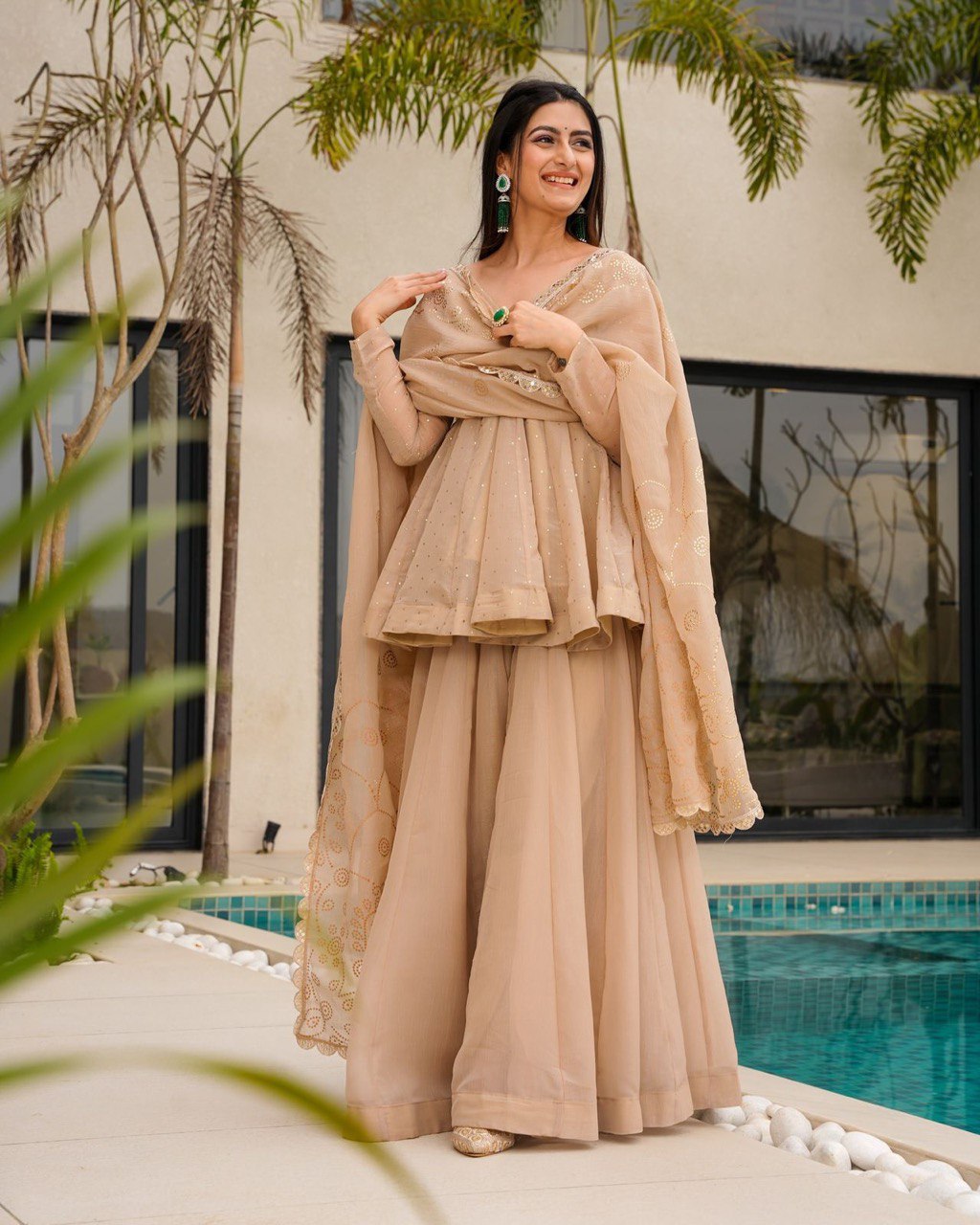 Golden Elegant Tradition Desert Glow Beige Kurta set
