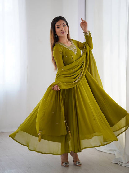 Misha Graceful & Colourfull Comfort And Stylish Anarkali