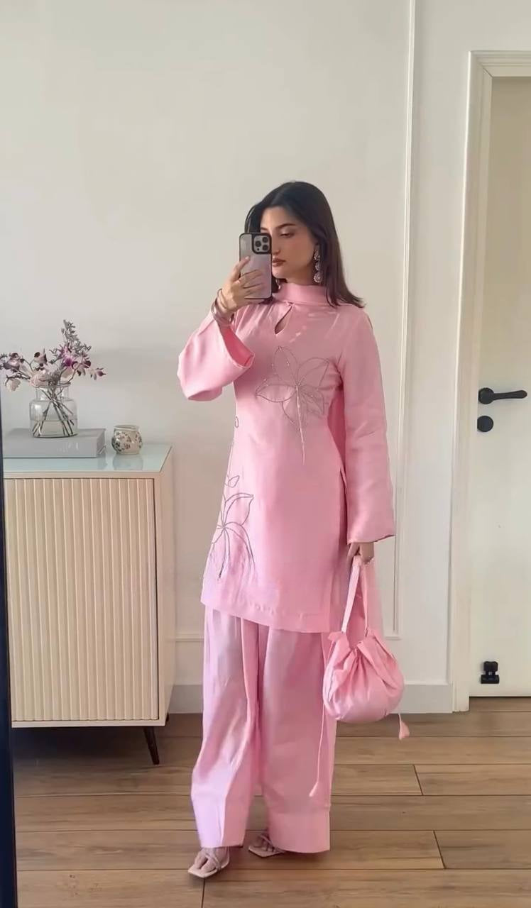 Ruhi Hotfix Real jarkhand diamond Farshi Palzoo Suit