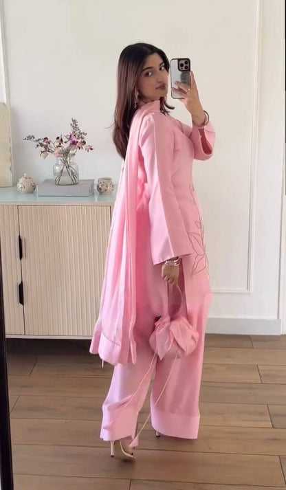 Ruhi Hotfix Real jarkhand diamond Farshi Palzoo Suit