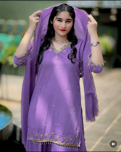 Vartika Designer Fency Moti Less Work Sharara